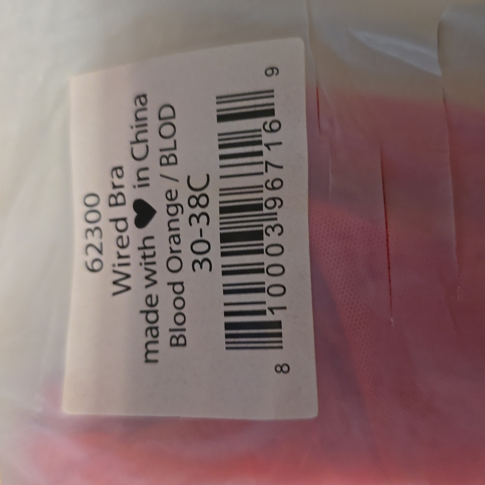 Free People We are HAH‎ Wired Bra in Red Size 30-38 C NWT - Picture 3 of 3